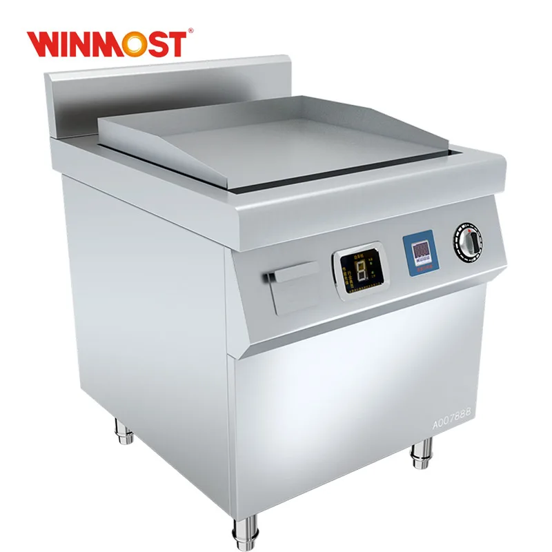 2023 Freestanding Large Electric Induction Griddle Stainless Steel Teppanyaki Grill for Restaurant