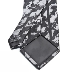 custom company group brand logo mens business formal ascot neckties silk hand made black neck ties 8cm gravata for men