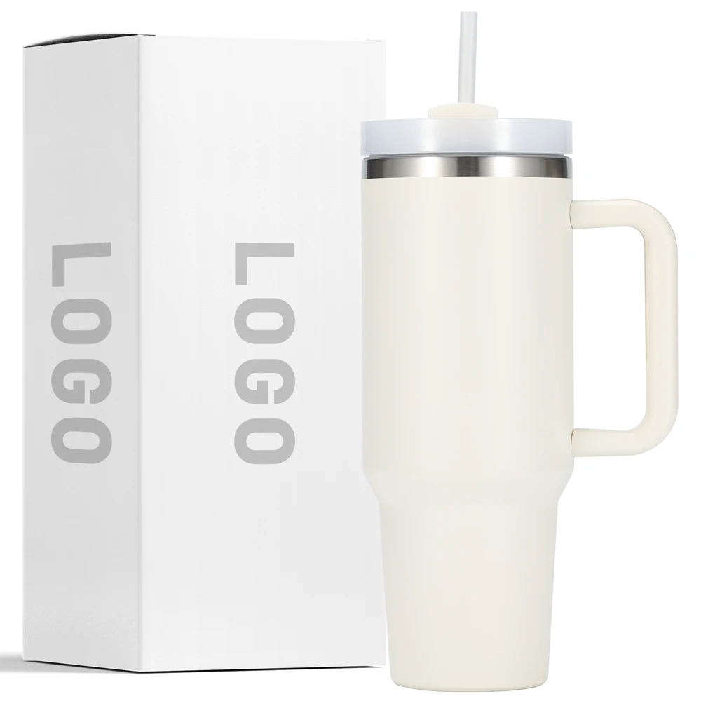 New color 40 oz tumbler Outdoor travel coffee mug stainless steel tumbler with straw