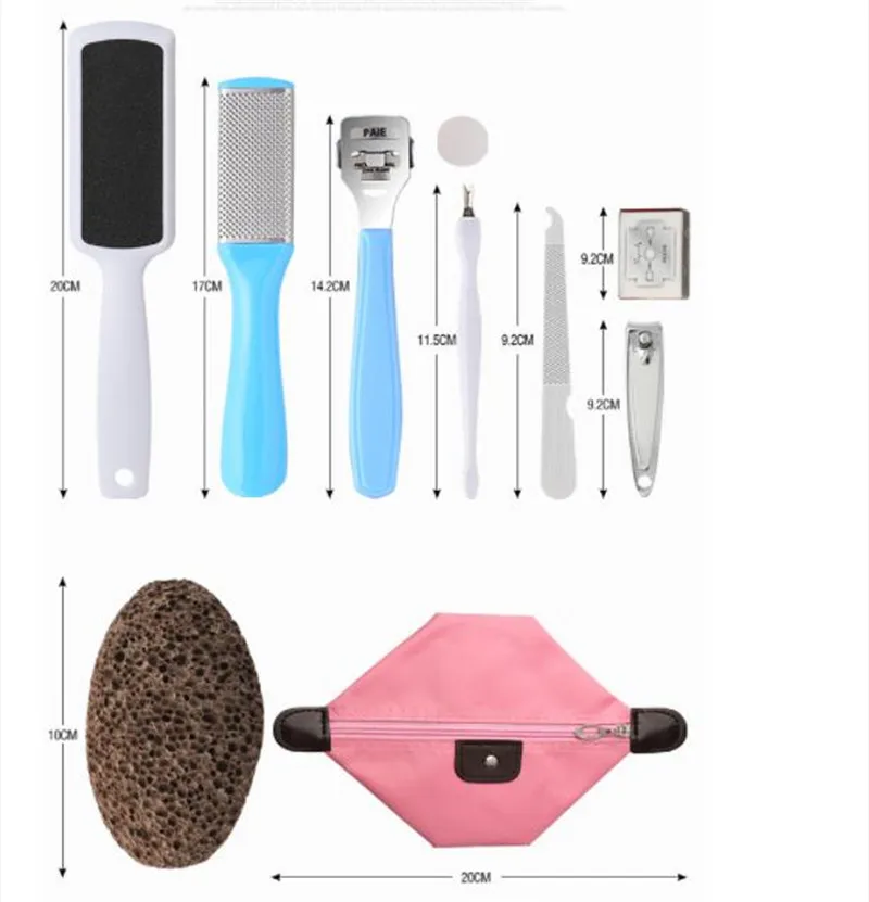 10-Piece Foot Care Tool Set Decoration To Remove Calluses Dead Skin Scraping Planing Feet Scraping And Rubbing The Epidermis