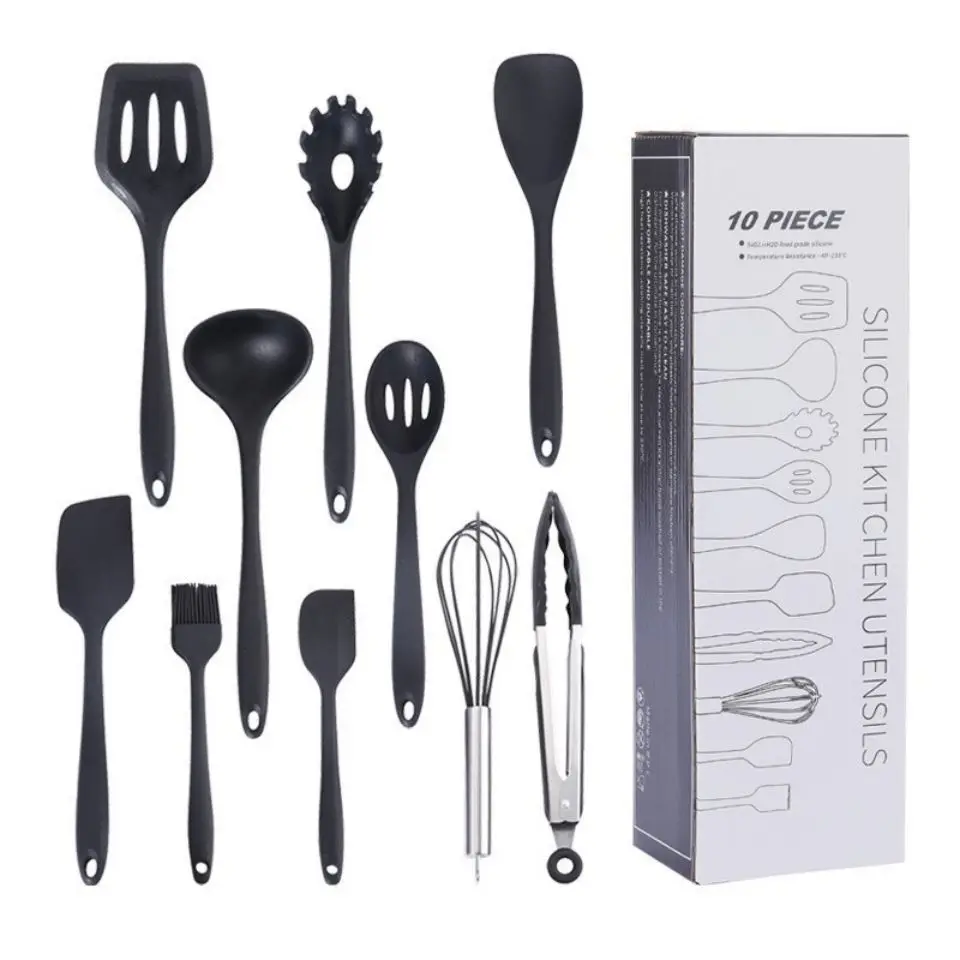 amazon top seller 2023 new arrival cheap silicone 5 7 10 12 pcs home kitchen utensils set TOOLs