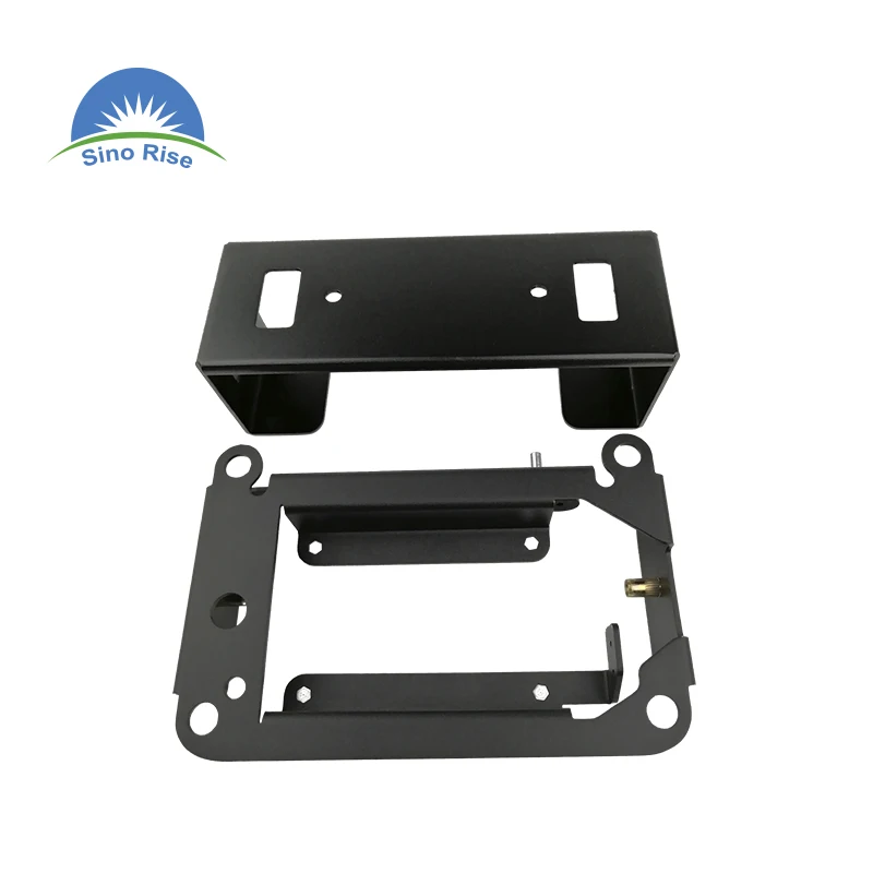 Aluminum metal parts stamping clamp metal part side bracket Metal frame  for electronics
