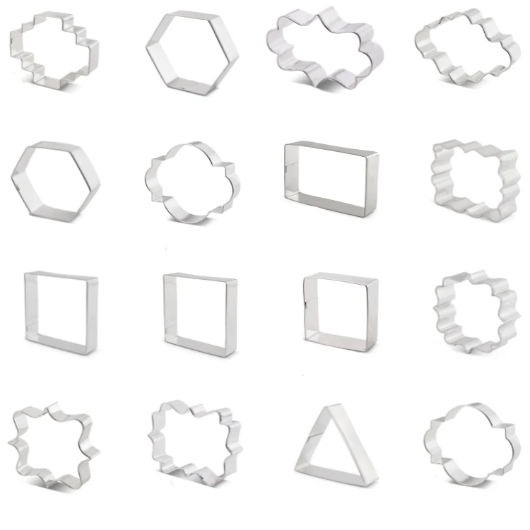 Photo Plaque Cookie Cutter Square Plaque Cookie Cutter Small Ornate Square Plaque Cookie Cutter