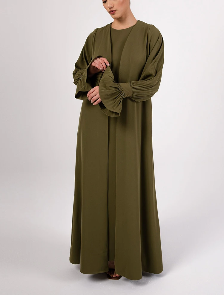 2024 wholesale 2 piece sets turquie dubai open luxury abaya femmes robe musulmane kaftan women muslim maxi long dress