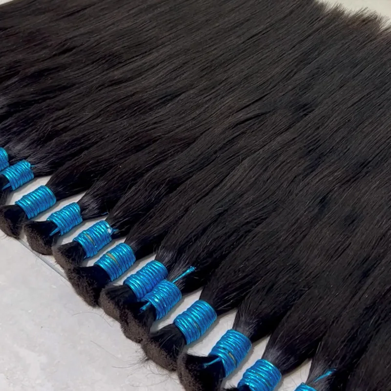 Free Shipping to Brazil Cabelo Humano India Hair Human Virgin Hair Bulk 100% Unprocessed Raw Virgin Human Hair