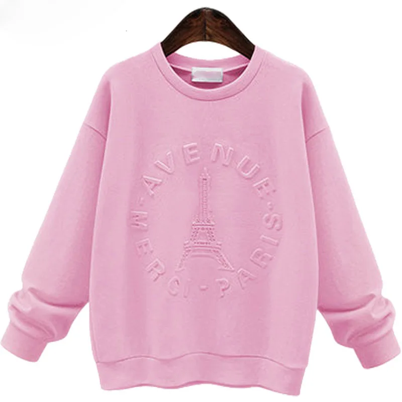 Wholesale streetwear hoodies casual custom embossed high quality women hoodie