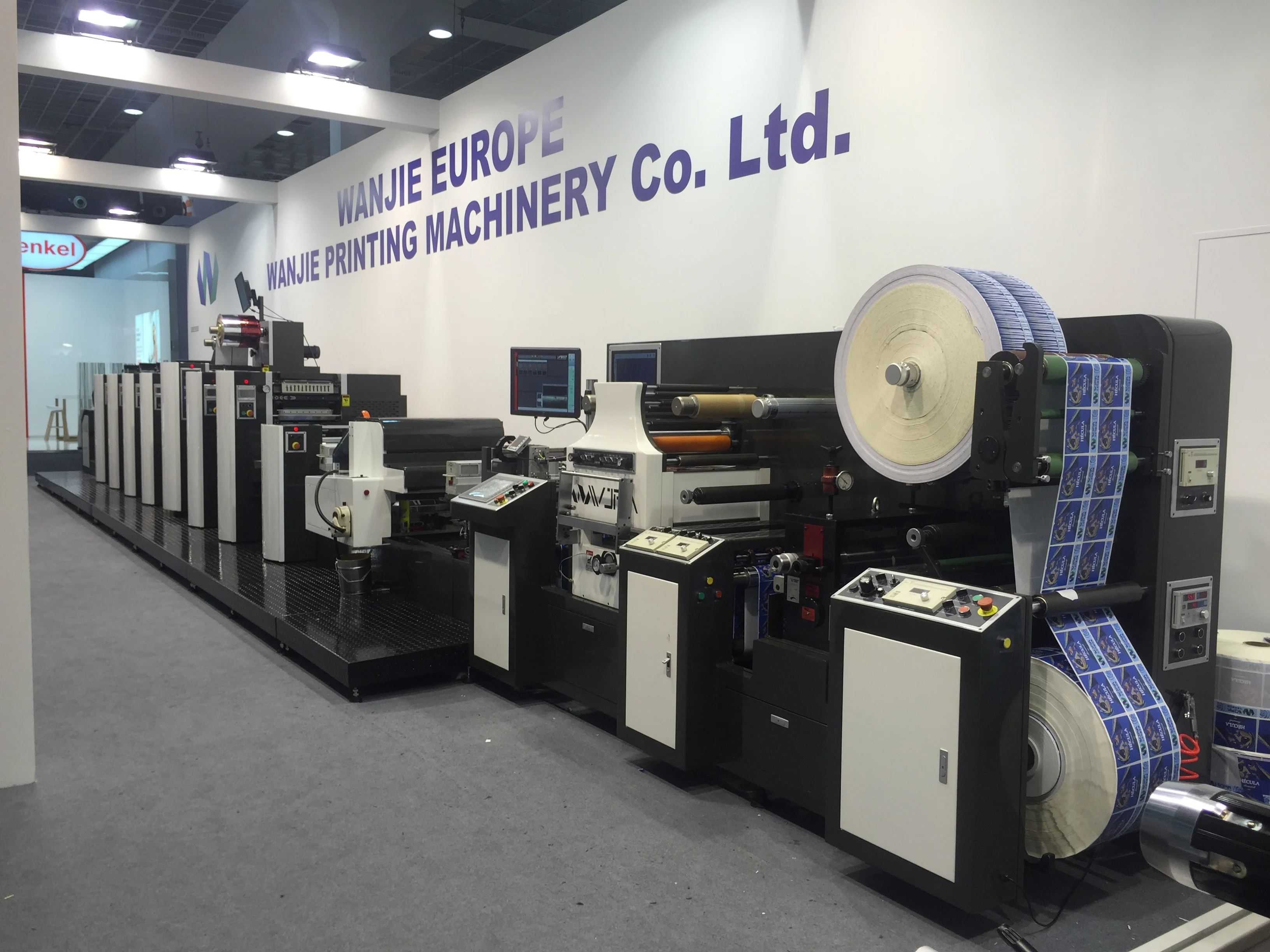 WJPS-350 Intermittent Alocohol Dampening Paper Sticker Film PVC PET  Label Offset Printing Machine