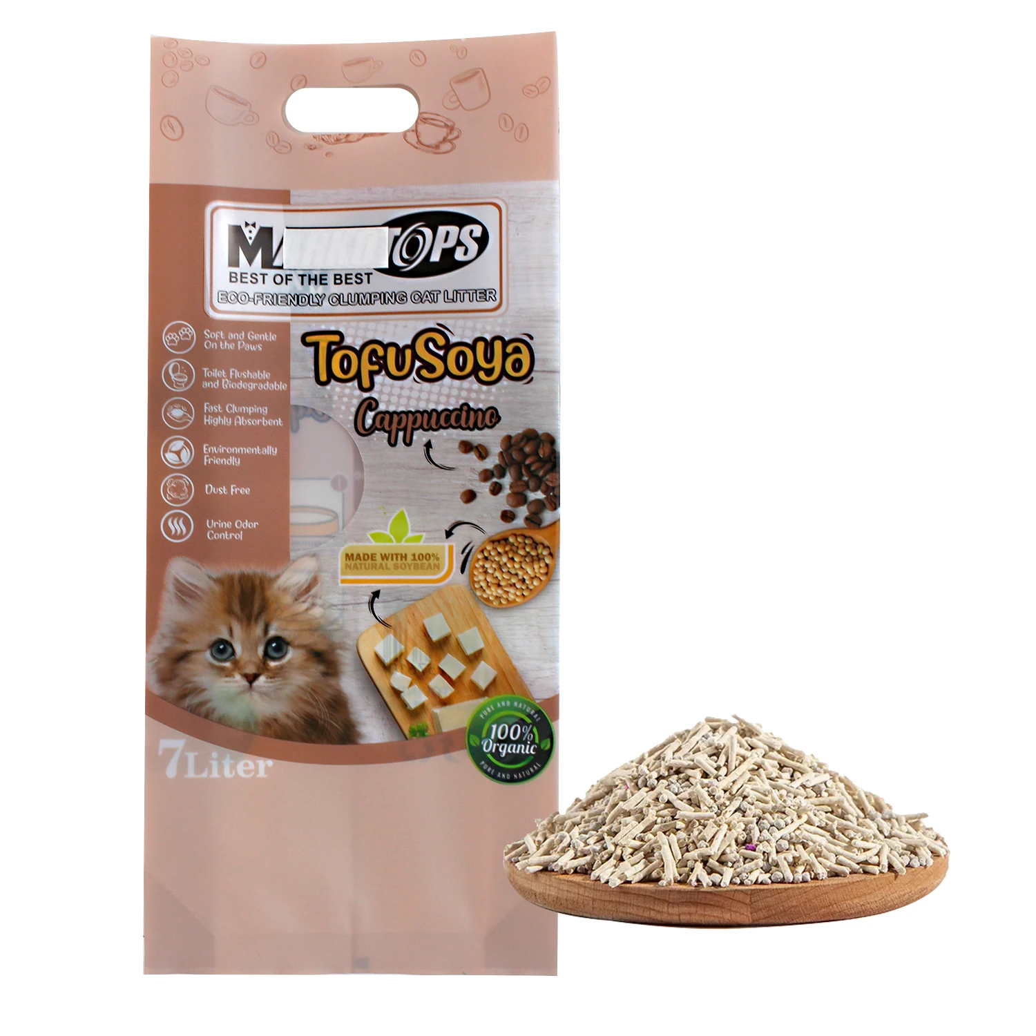 Manufacturer Price Natural Eco Friendly Flushable Fast Clumping Tofu Cat Litter
