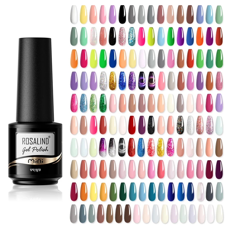 ROSALIND gel private label nail polish manufacturer long lasting soak off uv neon color nail gel polish led lamp uv gel