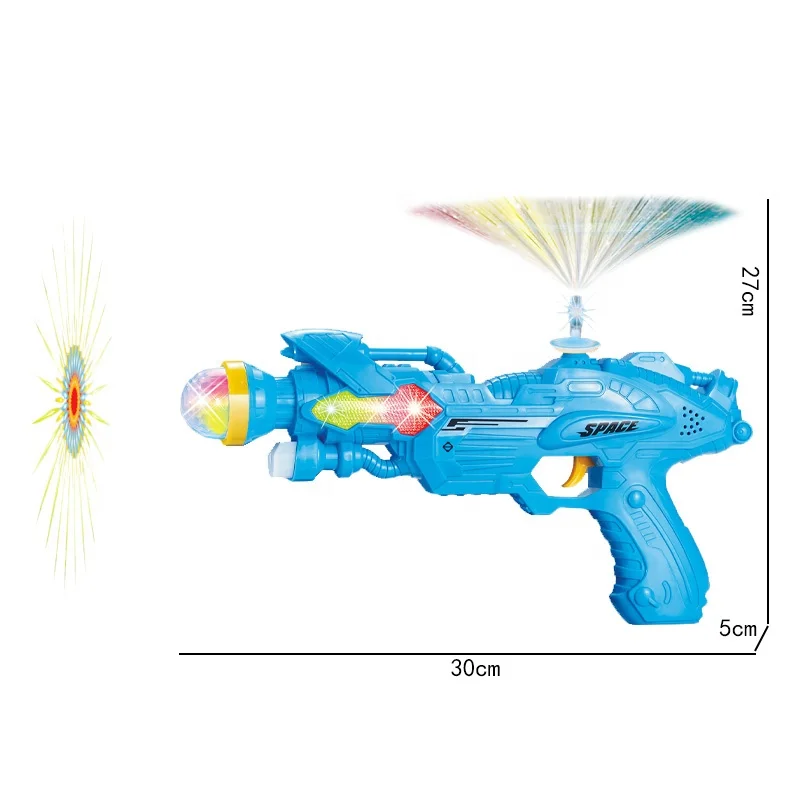 Flashing lights space gun toy for boys battle play games electric musical plastic gun toys