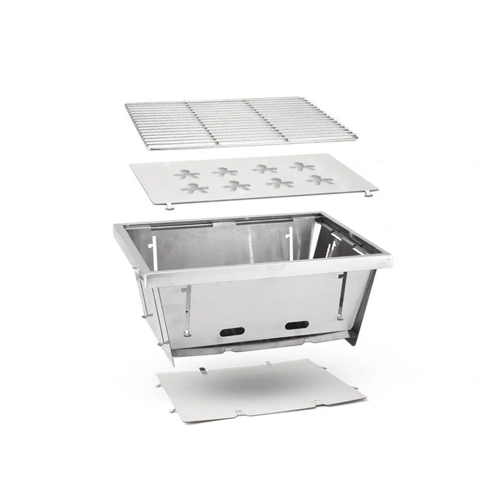 Hot Sale Outdoor Hiking Picnic BBQ Cell Grill  Lightweight Stainless Steel Portable Foldable Camping Stove