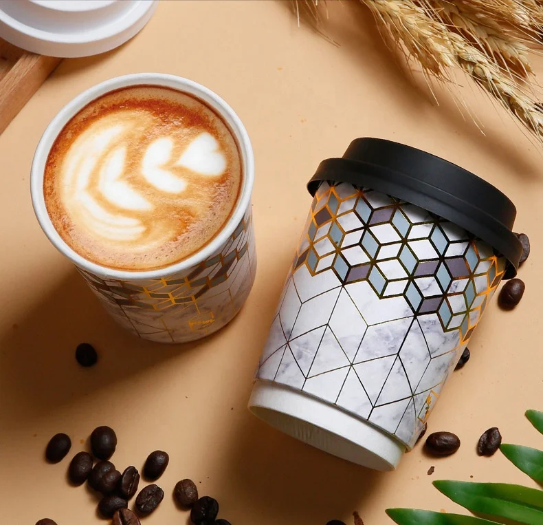 
Disposable double wall paper cup 22oz extra thick heat proof coffee paper cup 