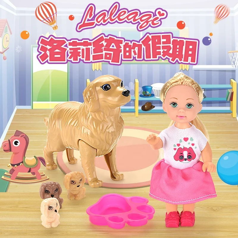 Cute Doll House for Girls Toy 4.5 Inch Travel Doll Toy Bag and Accessory Set Combination Lifelike Baby Doll for Sale