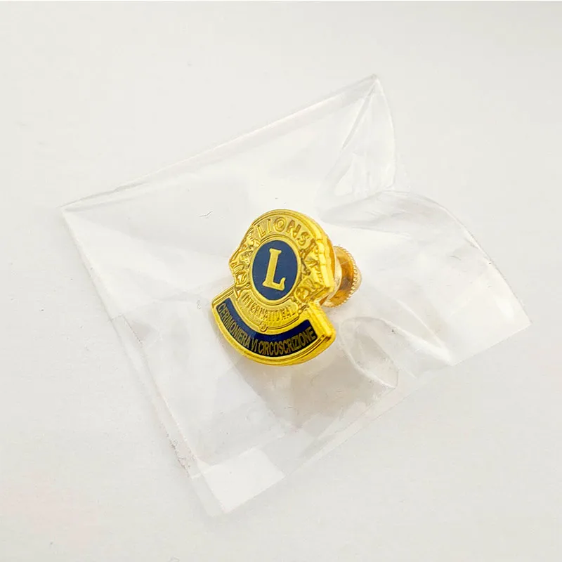 Lions Club Badge Custom Hard Enamel Pin Customixedlapel Pins Company