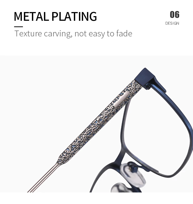 Mike Optical High Quality Metal Glasses Men Square Anti Blue Light Eyeglasses Frames 2023 Non-Prescription Eyewear 91293