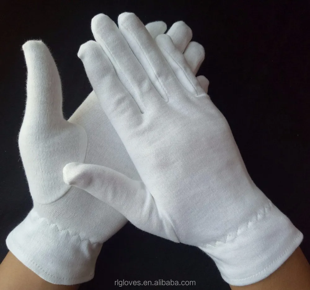 All Size Household Art Serving Archival Cleaning Eczema Therapy Dry Hands Skin Beauty White 100% Cotton Gloves To Moisturize