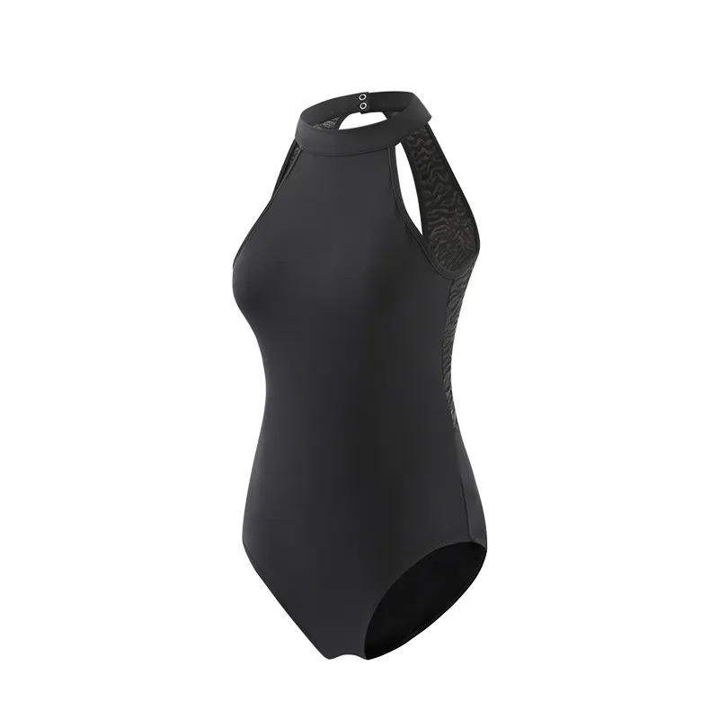 Новинка 2022, Женская сетчатая танцевальная одежда с воротником-стойкой, одежда для тренировок в балете, Одежда для танцев и искусства, одежда для гимнастики