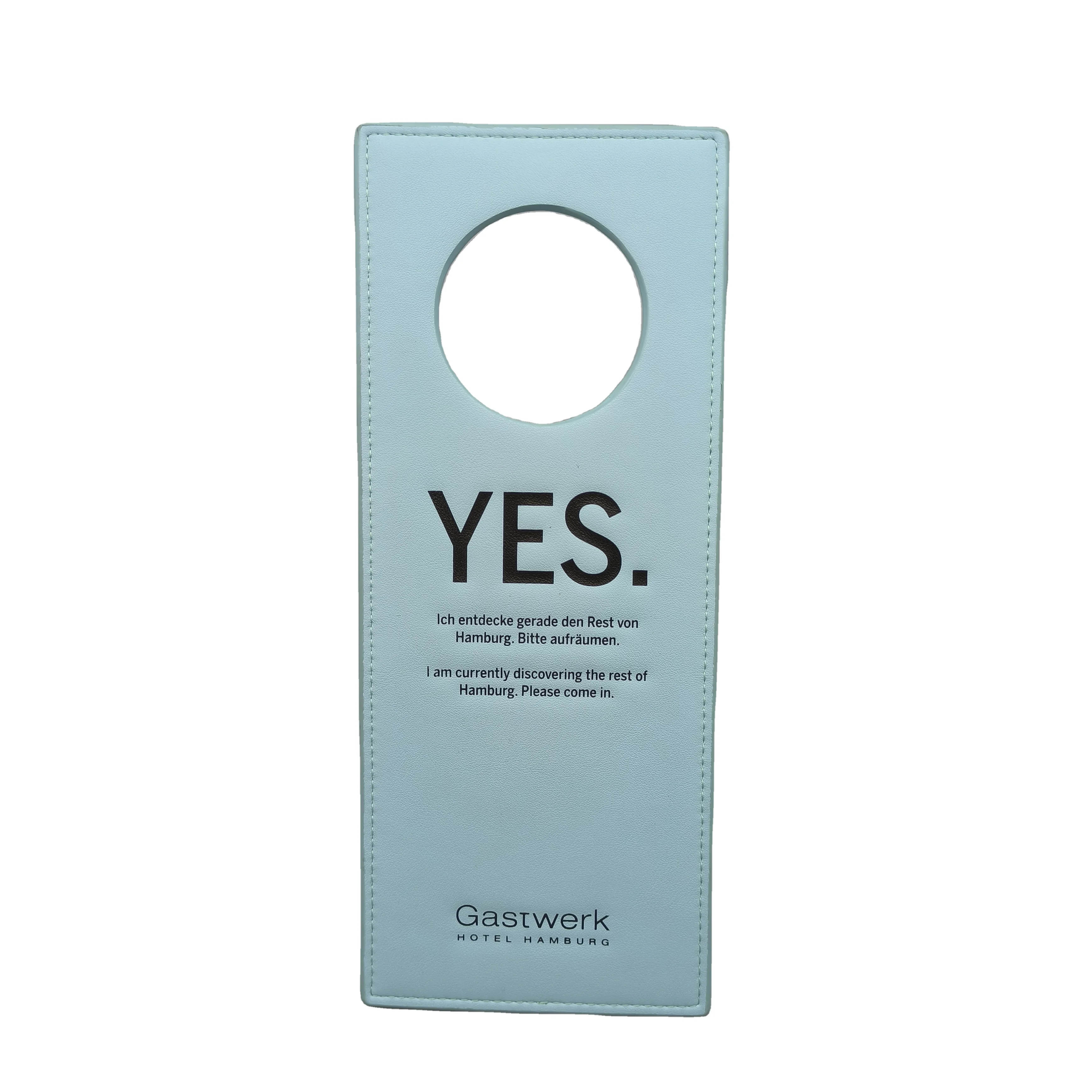 Hot-selling Customized High-end Hotel House Pu Leather Doorplate