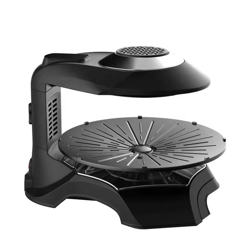 electric smokeless BBQ grill far infrared round shape automatic BBQ grill Vertical BBQ grill