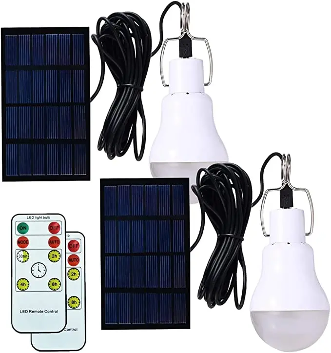 Portable Solar Powered LED Bulb 150LM Energy Saving Light For Outdoor Camping Hiking Fishing Tent Emergency Lighting