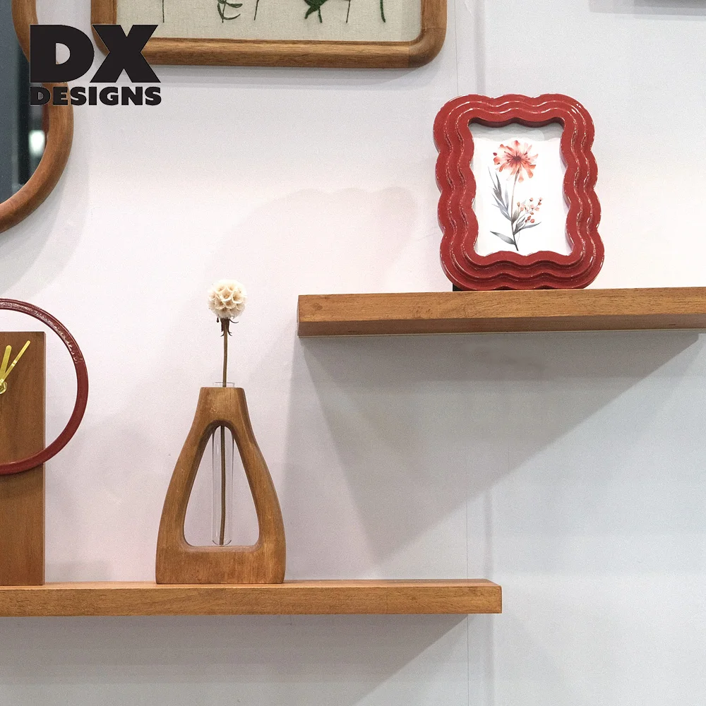 DX Designs Modern Hanging Photo Frame Wooden Wall Shelf StorageWall Display Wall Mounted Shelves Shelf for Living Room
