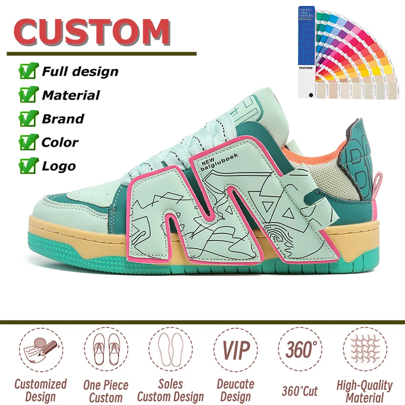 Custom Chunky Shoes Designer Luxury Shoes Sneakers for Men Casual Blank Skateboarding Shoes Women Other Trendy 2024