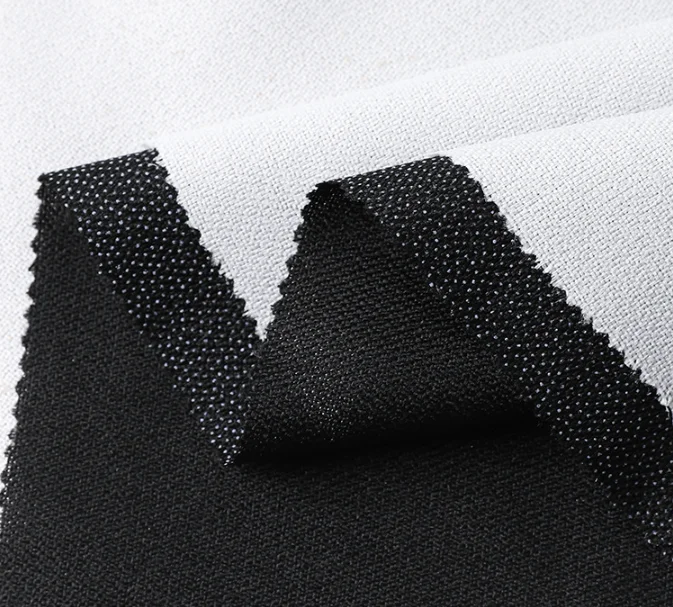 300D Thickening Bokram Custom 130g 150g Woven Fusible Interlining Fabric
