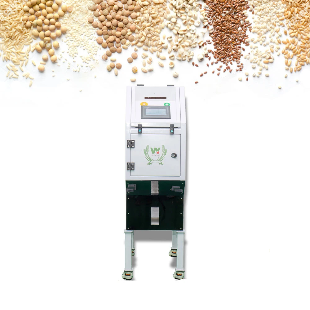 Most Popular Mini Color Sorter Corn Color Sorting Machine Buckwheat Wheat Rice Corn Processing Cleaning Machine