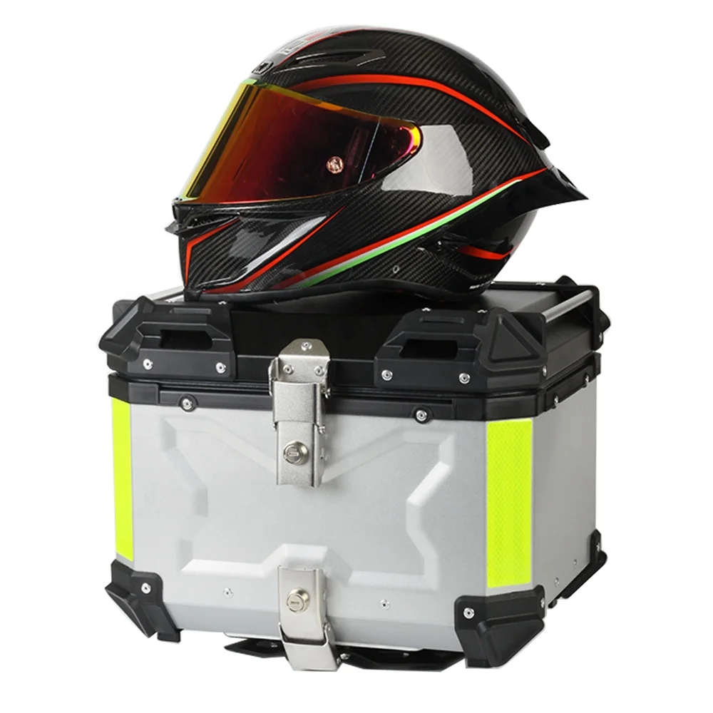 Алюминиевый сплав 1,5 мм пластина мотоциклетный водонепроницаемый быстроразъемный верхний ящик задний багажник Задняя стойка чехол для шлема
