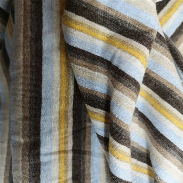 Striped Jersey Knit Fabric Cotton Stripe Jersey Fabric