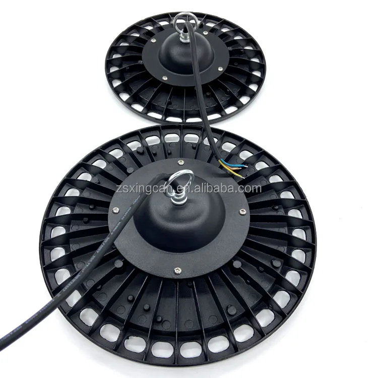 Aluminum Factory warehouse supermarket market ultra-thin greenhouse lamp 100W 150W 200W UFO mining lamp ufo high bay light