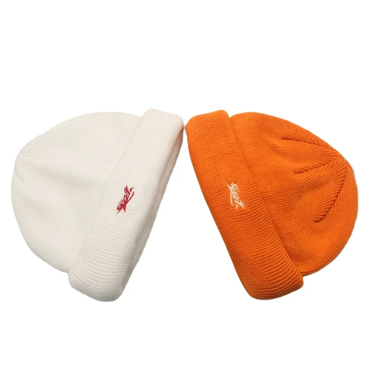 Шляпа с вышитым черепом оптовая продажа женские вязаные шапки зимняя шапочка высокого качества