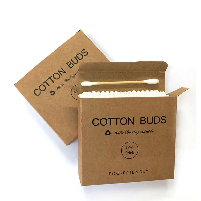 Бамбуковые палочки ватные 200 штук в ящике
