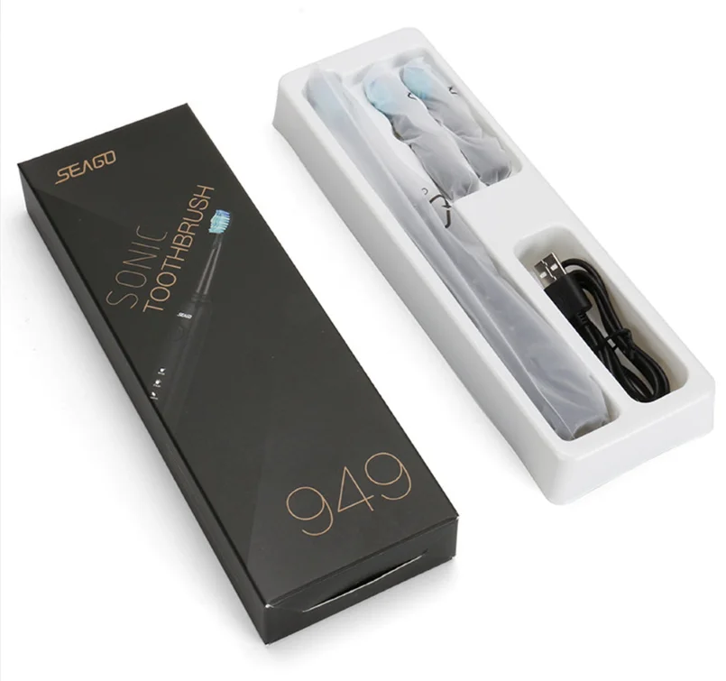 Перезаряжаемая Ультразвуковая электрическая зубная щетка SEAGO SG949 5