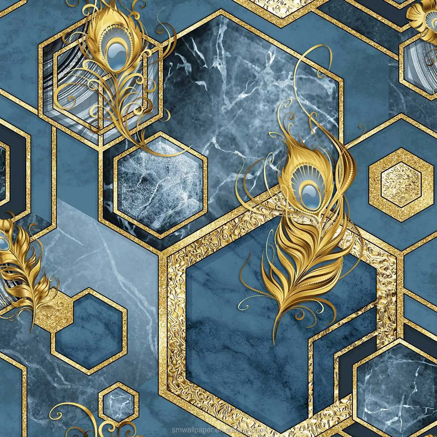 Custom 3D Mural Wallpaper Bedroom Walls Home Decor Peel and Stick Wallpaper Restaurant Creative Waterproof Wallpaper
