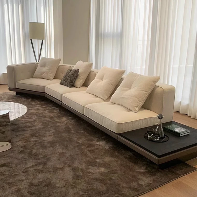 High End Leather Light Luxury Italian Home Furniture Sofa Set Furniture Living Room Modern Velvet Sofa