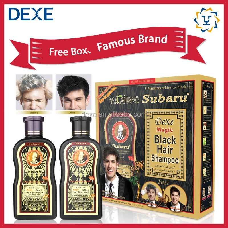 Hot Best dye hair Subaru magic black hair shampoo for full cover gray hair