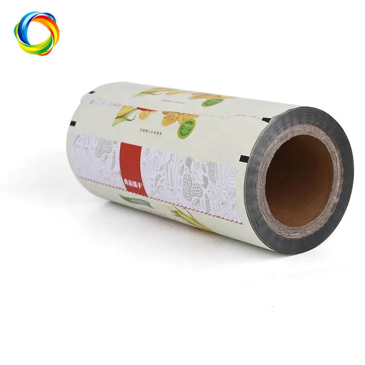 Gravure Printing Custom Size Colored Opaque Food Potato Chips Wrap Packaging Plastic Roll Film For Gummy Candy Sweet Lollipop