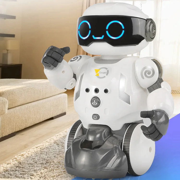 Interactive Dancing Smart Robot Rc Toys Fun Electronic Programming Gesture Sensing Move Robot Vacuum Cleaner Toy For Kids