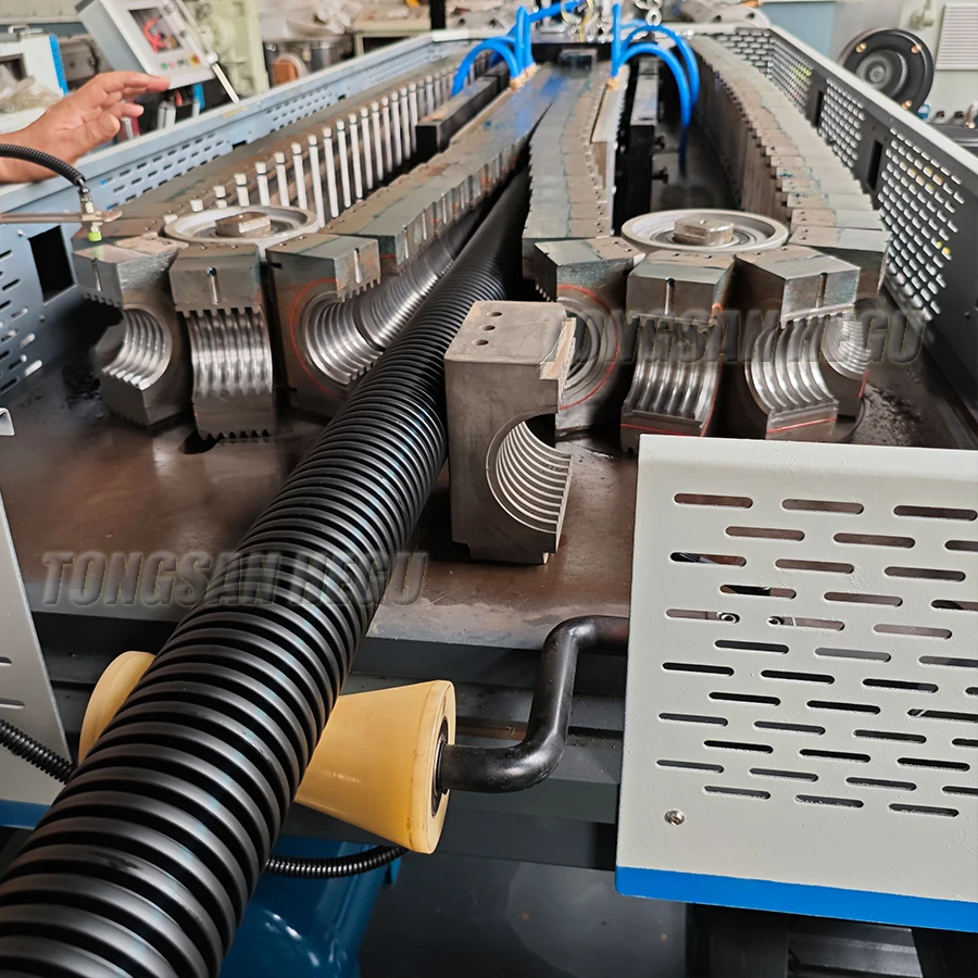 OD75mm DWC pipe extrusion machine OD40-OD110mm single/double wall corrugated pipe production line plastic pipe extruder