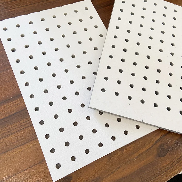 Acoustic Perforated Panel for Recording Studio Conference Room Partition 1.2-1.6g/cm3 Sound Absorbing Made of Calcium Silicate