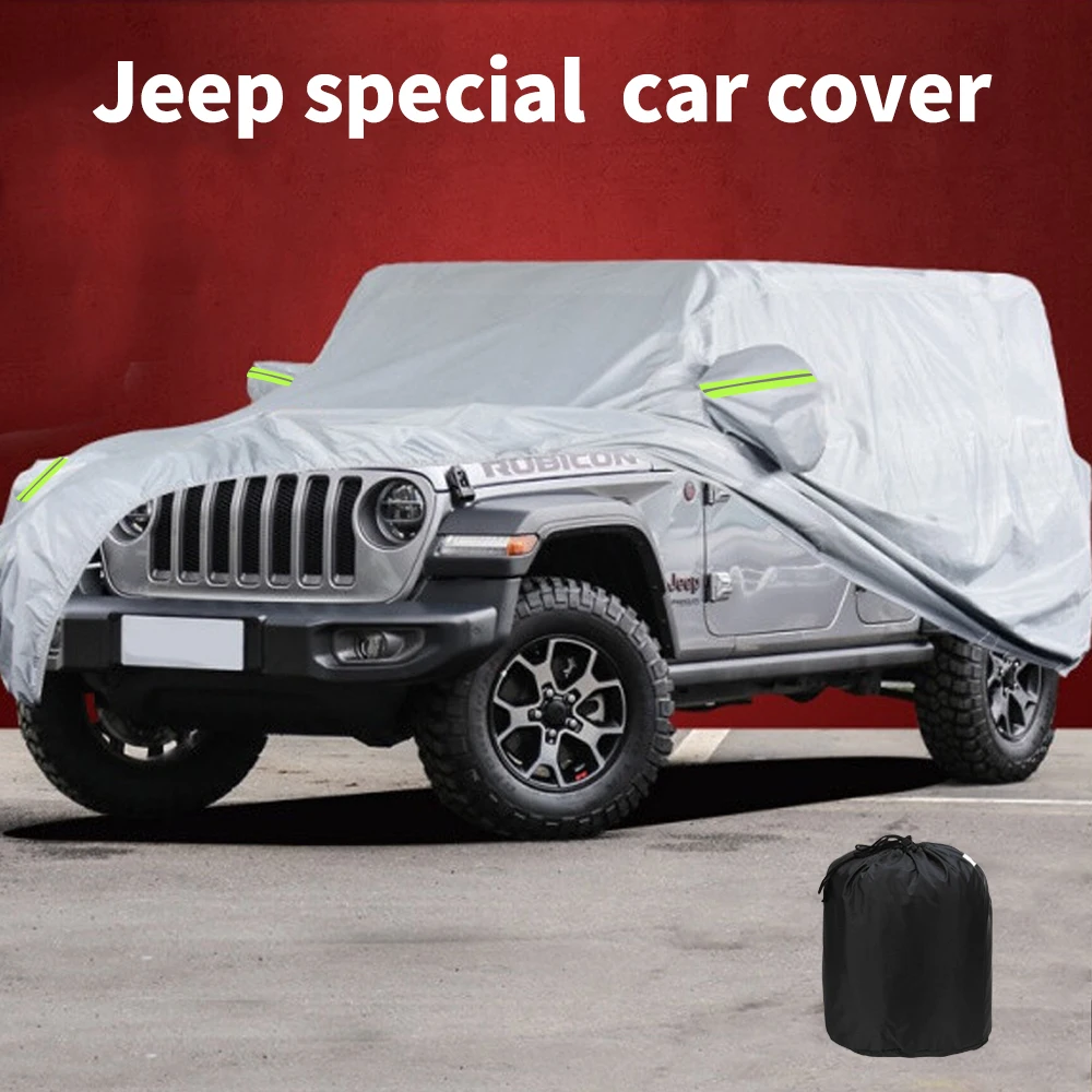 Наружный автомобильный чехол, водонепроницаемый и пыленепроницаемый размер и логотип на заказ, подходит для Jeep car