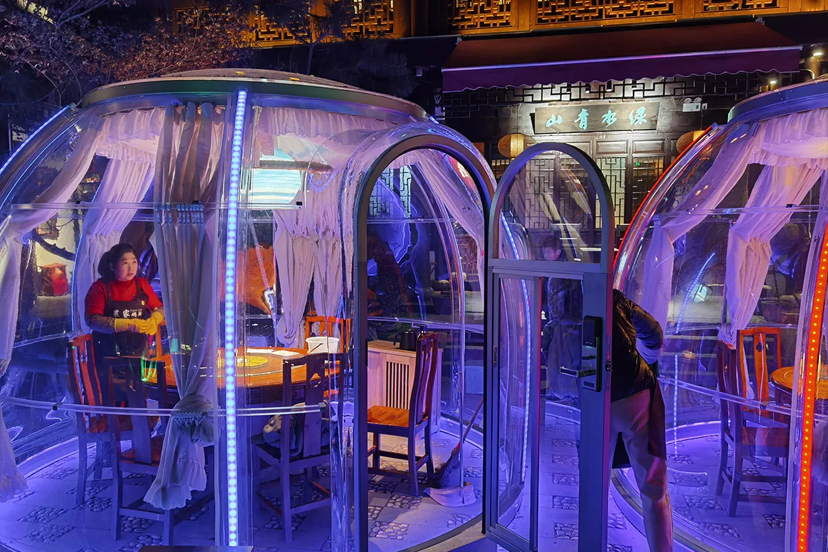 Dome House Star View Round Tiny House Prefabricated Dome Home Pc Transparent Solid Sheet