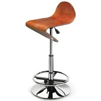 HY2020 Fashion  Moden Chrome Swivel Wooden Breakfast High Bar Stools Bar Chair