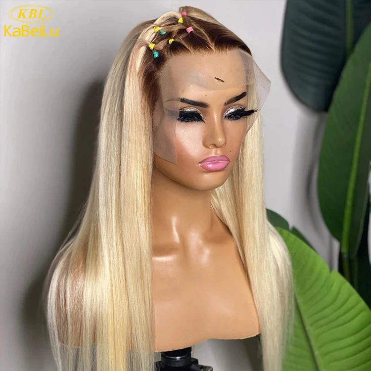 Hot Sale 40 inch Blonde 613 Full Lace Wigs Wholesale Transparent Full Lace Human Hair Wigs Virgin Brazilian Human Hair Wigs