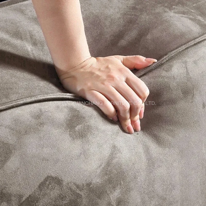 Sofa Matte Velvet Cat Scratch Fabric New Italian Straight Modular Italian Sofa Couch Set Villa Apartment School-Modular