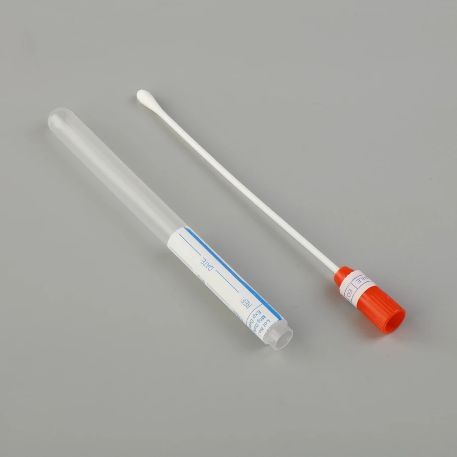 STAINLESS STEEL APPLICATOR dacron transport sample sterile flocked cotton swab test sticks
