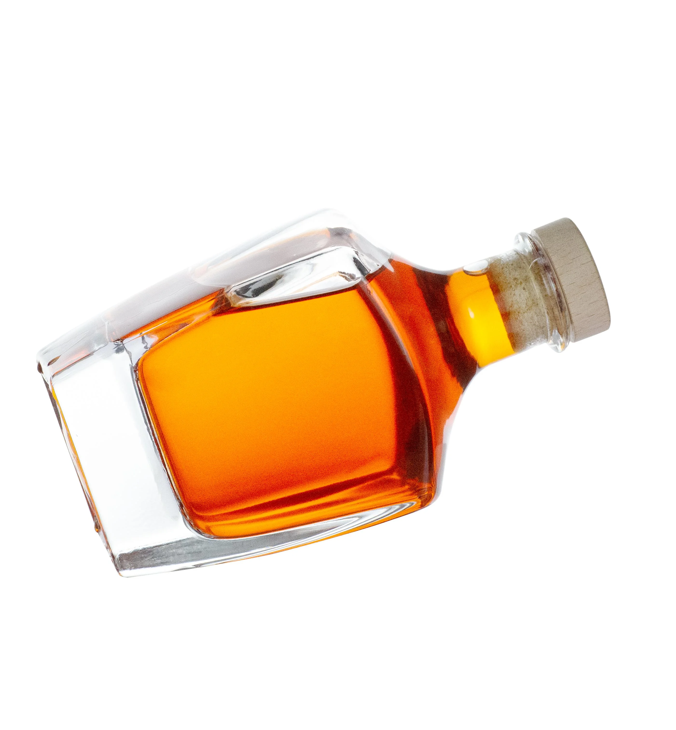 Luxury Alcohol Crystal extra flint Whisky Vodka Rum 750ml Liquor Square Glass Bottle With Stopper