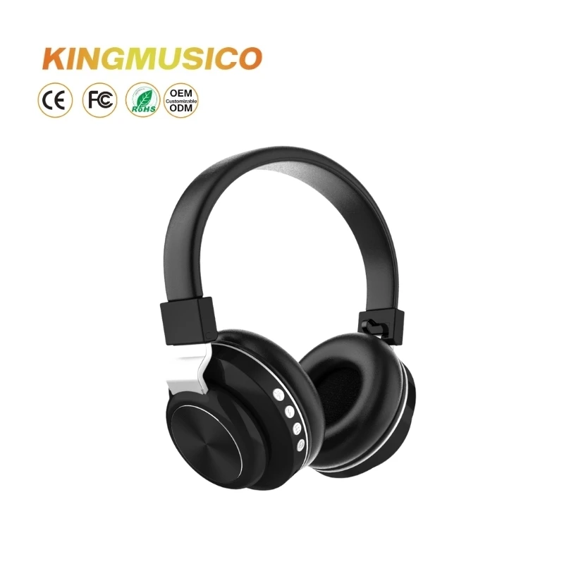 Складные беспроводные наушники OEM с AUX-линейкой и слотом для карт TF-портативная стереогарнитура мобильных телефонов компьютеров
