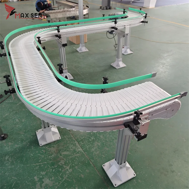 Hot Sale Conveyor Belt Mobile Electric Motorized Flexible Chain Conveyor System